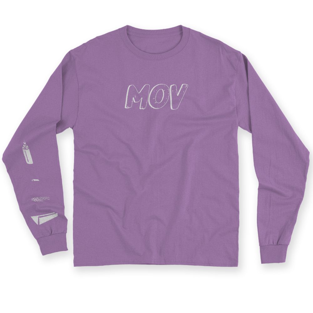 Camiseta Manga Longa Lilás Passo a Passo