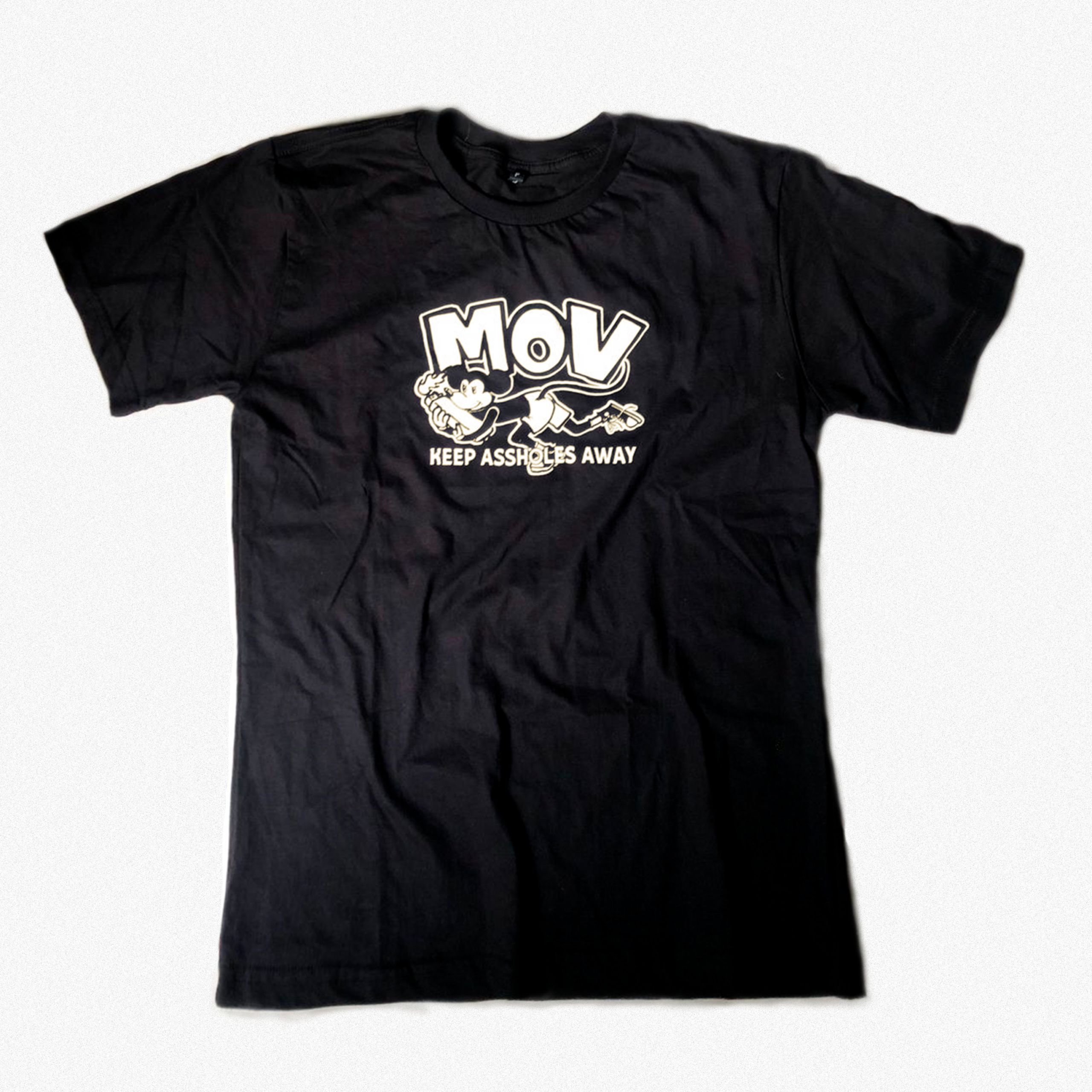 Camiseta Preta Rato De Isqueiro