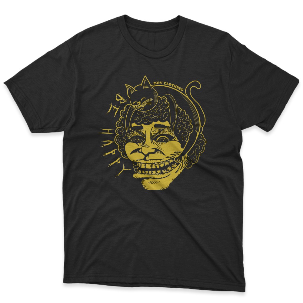 Camiseta Preta Be Happy