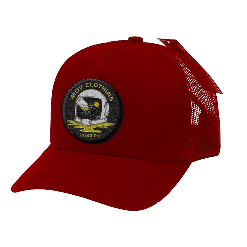 Boné Trucker Vermelho Astronauta