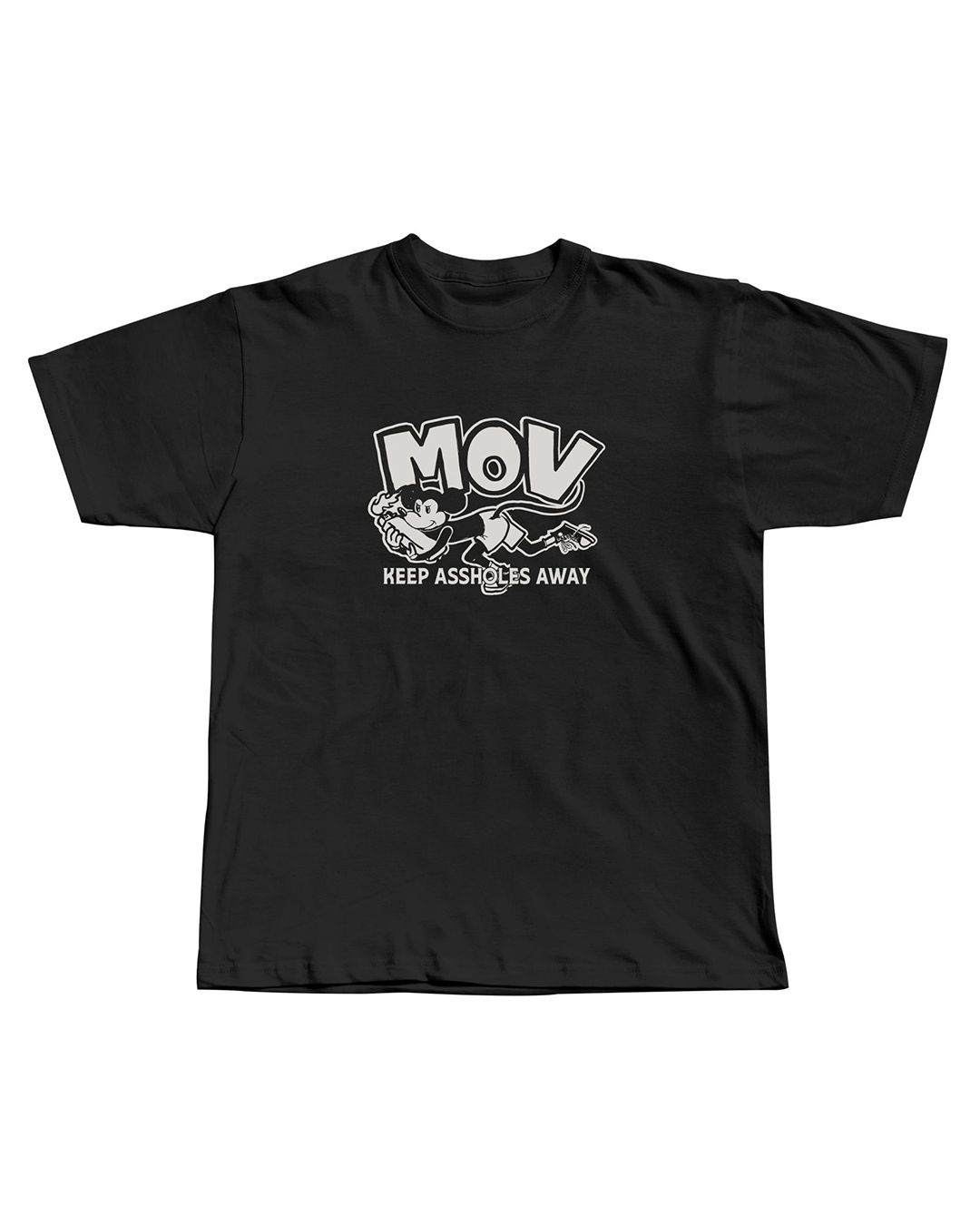 Camiseta Preta Rato De Isqueiro