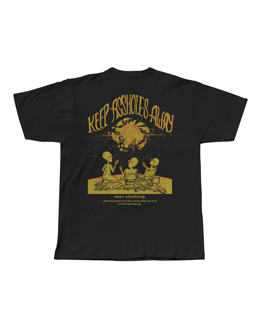 Camiseta Preta Burned Up